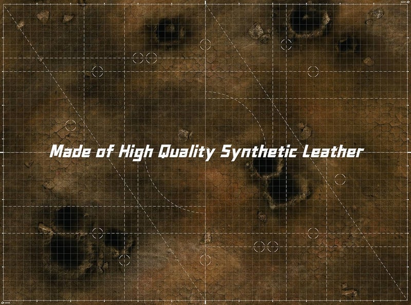 Lighter Creative Store حصيرة معركة مقاس 44'' × 60'' مزودة بشبكة للألعاب الحربية لمنطقة نشر Pariah Nexus - مصنوعة من الجلد الصناعي، بنمط أرض قاحلة، عبوة مغلقة - Image 4